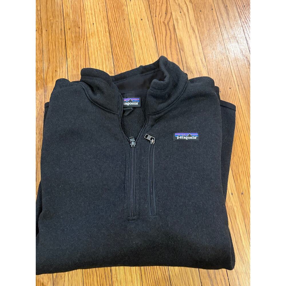 Patagonia Better Sweater Quarter Zip Pullover Men’s XL Black Fleece Sweater
